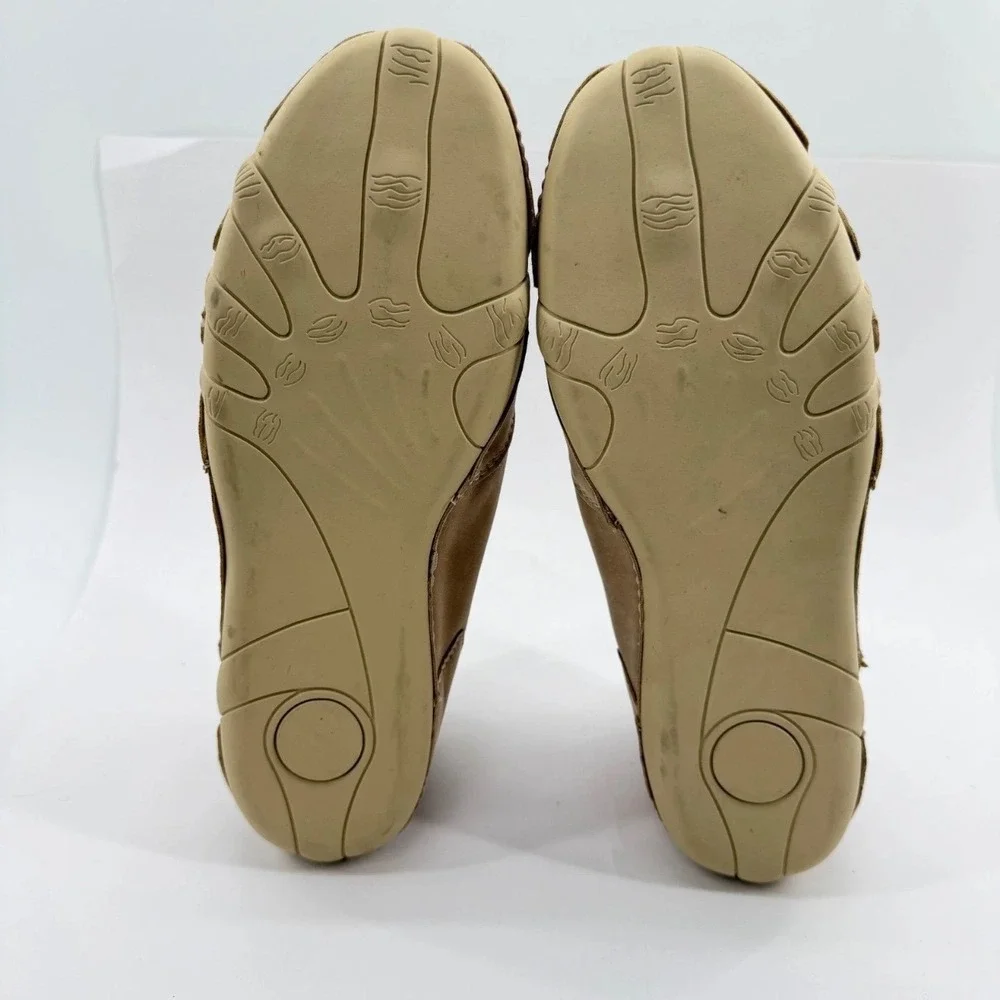 LDECK Driving Ankle Boots Mens 44 Strap Nubuck Leather Tan Solid